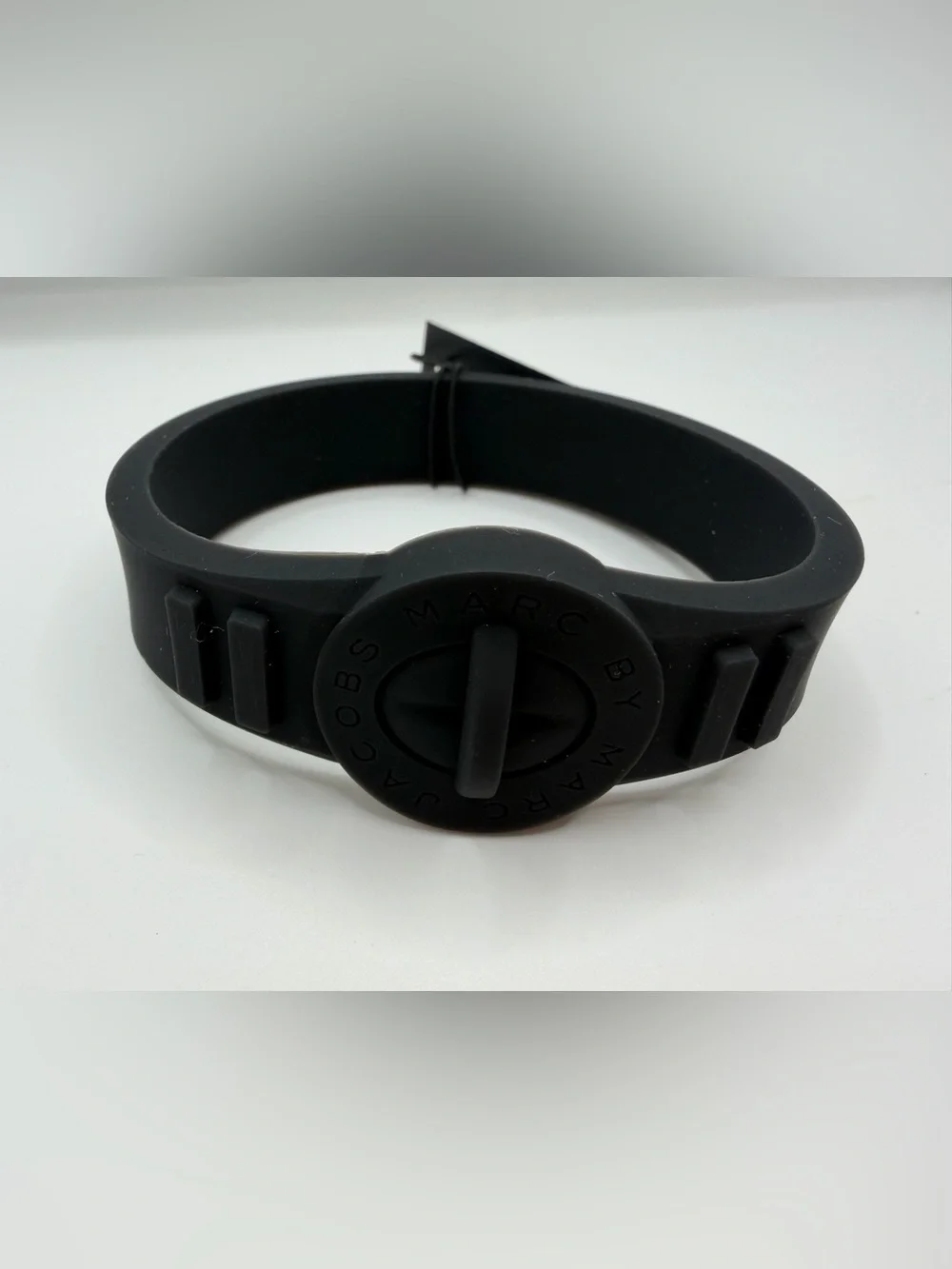 Marc by Marc Jacobs Black Silicone Logo Bracelet NWT